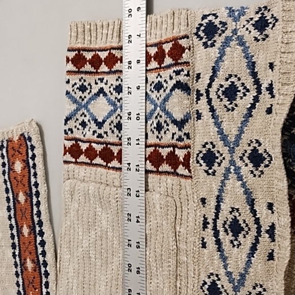 Natural Reflections Cotton Blend Soft Cardigan Open Front Med Runs Large - Picture 6 of 8